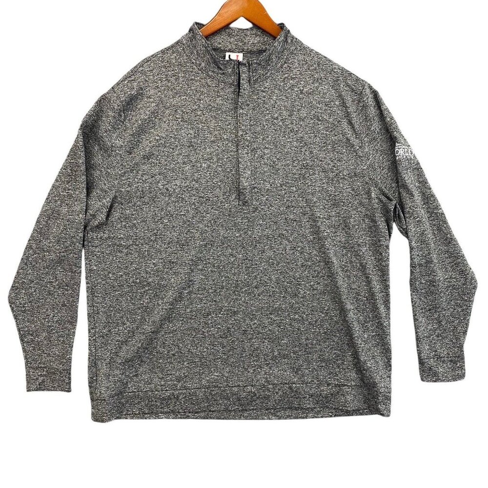 Short Par 4 Pullover 1/2 Zip Men 2XL Gray Myrtle Beach World‎ Amateur Golf Logo